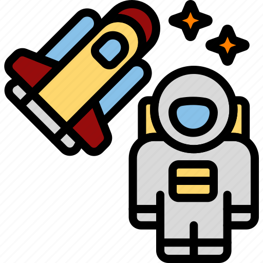 Cosmonaut, astronaut, spacecraft, space, missile, rocket, spaceship icon - Download on Iconfinder