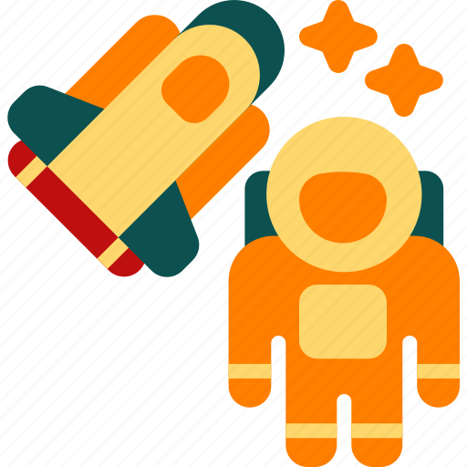 Cosmonaut, astronaut, spacecraft, space, missile, rocket, spaceship icon - Download on Iconfinder