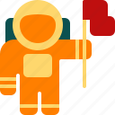flag, mark, spacesuit, astronout, spaceman, cosmonaut, astronaut