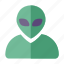 alien, user, ufo, avatar, profile 