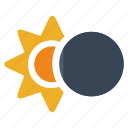 eclipse, sun, moon, astronomy