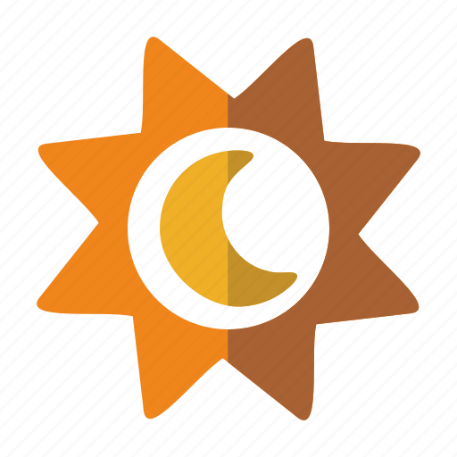 Moon, over, sun, night, sunny icon - Download on Iconfinder