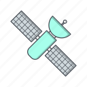 satellite, space ship, space