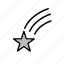 falling star, space, astronomy 