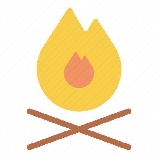 Bon, bonfire, camping, fire, fireplace, firewood, flame icon - Download on Iconfinder