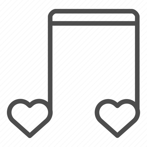 Favorite, song, sound, note, love, heart, music icon - Download on Iconfinder