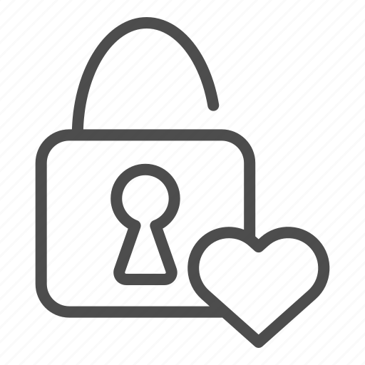 Protection, lock, love, lovers, heart, romantic, valentine icon - Download on Iconfinder