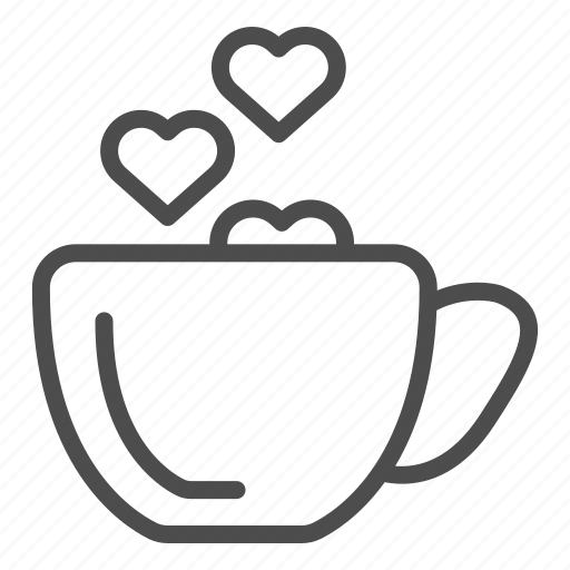 Tea, hot, morning, cappuccino, cup, heart, drink icon - Download on Iconfinder