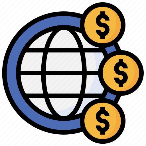 Commerce, shopping, planet, earth, international, global, dollar icon - Download on Iconfinder