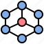 hexagon, parts, network, pattern, diagram, connect, atom 