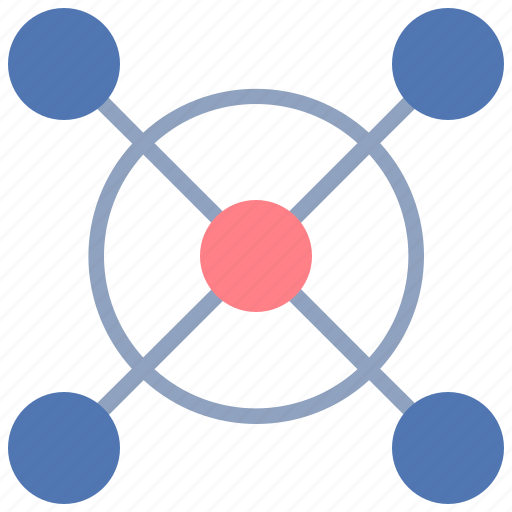 Atom, network, star, pattern, diagram, circle, mark icon - Download on Iconfinder