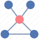 network, pattern, diagram, atom, connect, triangle