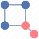 square, atom, network, star, pattern, diagram, connect 