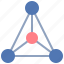triangle, atom, network, pattern, diagram, associate, connect 