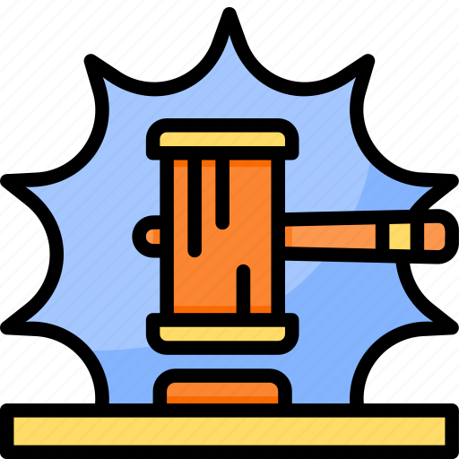Auction, gavel, law, legal, bid, hammer, deal icon - Download on Iconfinder