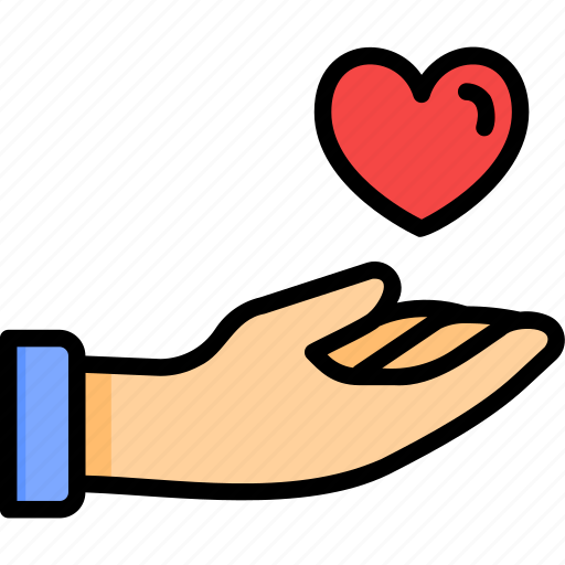 Care, charity, give, hand, donation, love, auction icon - Download on Iconfinder