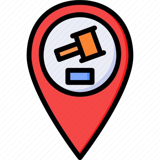 Location, map, pin, sticky, auction, bid icon - Download on Iconfinder