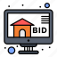 bid, bidding, online 