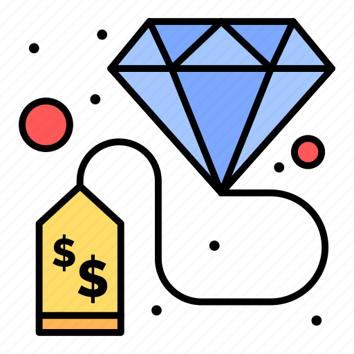 Diamond, finance, investment, pay, tag icon - Download on Iconfinder