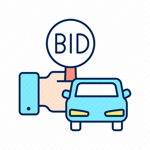 Auction, vehicle, automobile selling, auto bargaining winner icon - Download on Iconfinder
