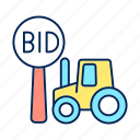 auction, machinery for farming, bargaining farm, agricultural