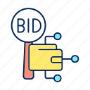auction, cryptocurrency bidding, high technology, digital money