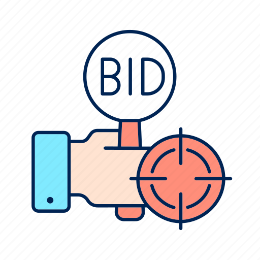 Auction, sniping, overbid rival, highest bid win icon - Download on Iconfinder