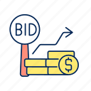 auction, bid increment, minimum price, public sales