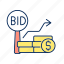 auction, bid increment, minimum price, public sales 