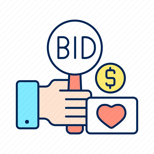 Auction, charity, fundraising event, public sales icon - Download on Iconfinder