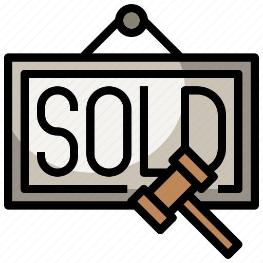 Auction, bid, miscellaneous, sold, trade icon - Download on Iconfinder