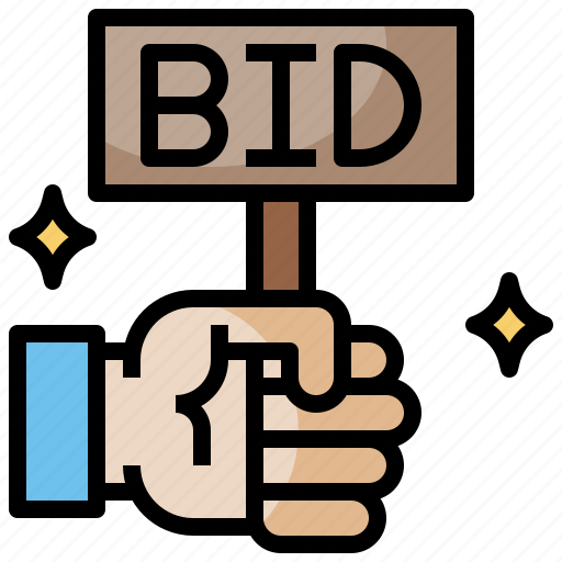 Auction, bid, commerce, miscellaneous, shopping, trade icon - Download on Iconfinder
