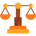 balance, justice, law, scale, weigh, icon