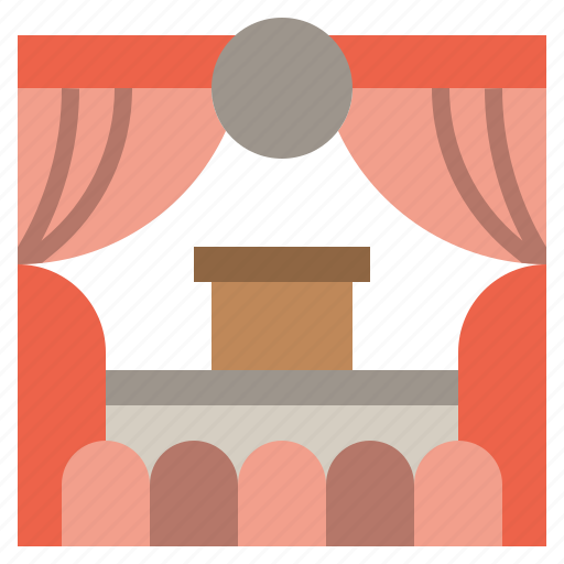 Curtain, decoration, entertainment, stage, theater, theatre icon - Download on Iconfinder