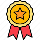 award, achievement, certified, medal, prize, quality, ribbon, icon
