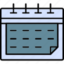calendar, appointment, date, event, month, schedule, timetable, icon