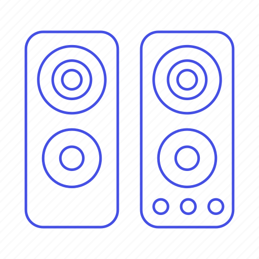 Channel, pc, speakers, desktop, stereo, computer, audio icon - Download on Iconfinder