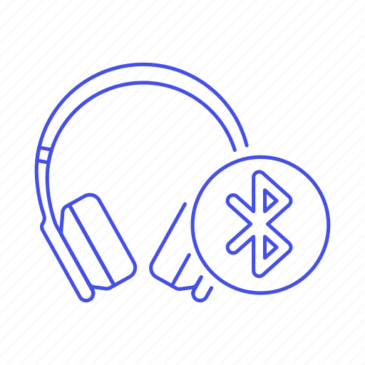 Headsets, ear, audio, on, bluetooth, headphones icon - Download on Iconfinder