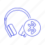 headsets, ear, audio, on, bluetooth, headphones 