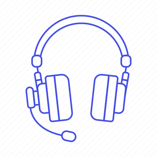 Headsets, ear, audio, microphone, wireless, headphones, gaming icon - Download on Iconfinder