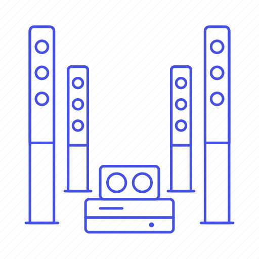 Audio, home, speakers, theater icon - Download on Iconfinder