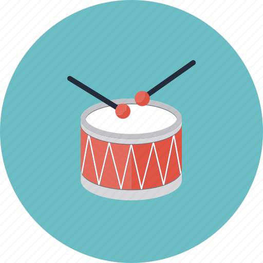 Beat, drum, drumroll, drumstick, instrument, music icon - Download on Iconfinder