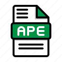 ape, audio, file, types, format, music, type