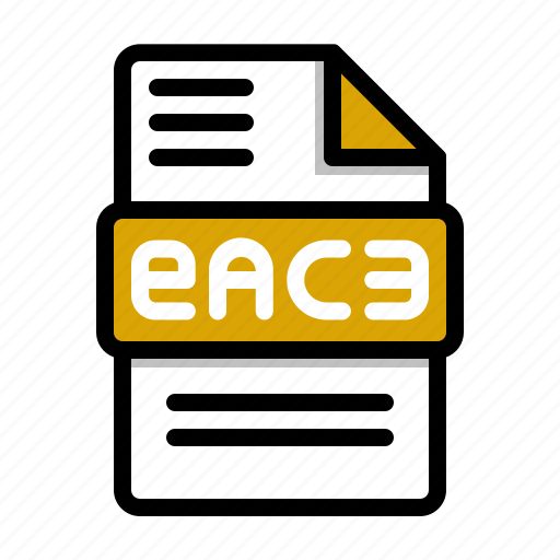 Eac3, audio, file, types, format, music, type icon - Download on Iconfinder