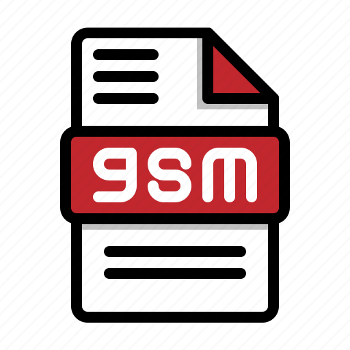 Gsm, audio, file, types, extension, music, format icon - Download on Iconfinder