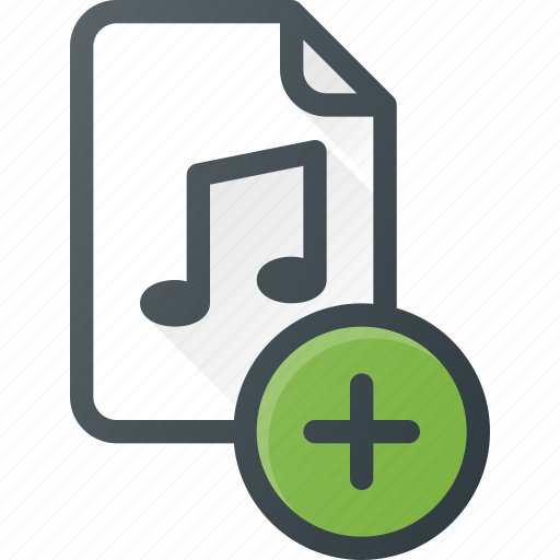 Add, audio, file, music, sound icon - Download on Iconfinder