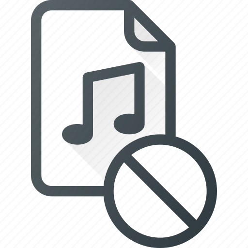Audio, disable, file, music, sound icon - Download on Iconfinder