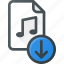 audio, download, file, music, sound 