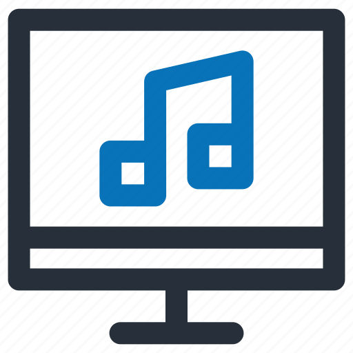 Computer, sound, play, audio, music, laptop, monitor icon - Download on Iconfinder
