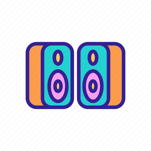 Acoustic, art, audio, bass, column, multimedia, speakers icon - Download on Iconfinder